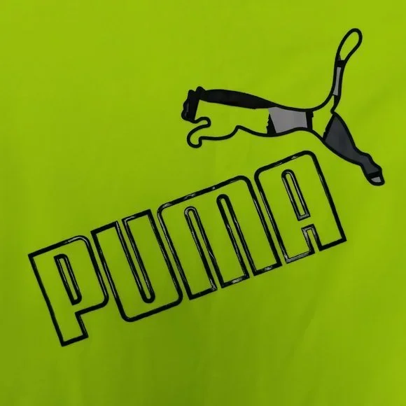 PUMA Neon Yellow Long Sleeve Shirt - Picture 4 of 6